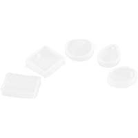 Tipos De Silicona 5pcs Del Colgante Del Encanto DIY Moldes Que Hace Las Herramientas De La Joyería Con El Agujero